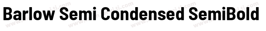Barlow Semi Condensed SemiBold Ita字体转换